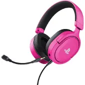 Trust Gaming Headset GXT 498P Forta Offiziell Lizenziert für PlayStation 5, Nachhaltig, PS4 / PS5 Headset, 1,2 m Kabel, Abnehmbares Mikrofon, Verstellbarer Kopfbügel, Over-Ear Kopfhörer, Rosa