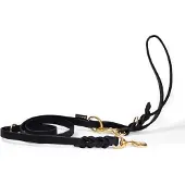 Tukan pet products Walk'it Leather Leash - Black - Medium 16mm-220cm