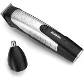 BaByliss Bartschneider Lithium Power T812E, Schwarz, Silber, 0,5 mm, 1 cm, Ohr, Kopf, Schnurrbart, Nase, Akku, 80 min