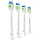 Philips Sonicare Optimal White HX6064/87 Bürstenköpfe (4er-Pack), 4 Stück(e), Weiß, 3 Monat( e), Medium, 62000 Bewegungen pro Minute,