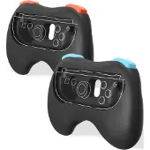 Freaks and Geeks - Pair of Controller Grips for Switch 2 Joy-Cons - Black