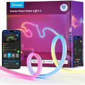 Govee Neon Rope Light 2, Universalstreifenleuchte, Wi-Fi/Bluetooth, Weiß, Multi, Ambiente, 252 Glühbirne(n)