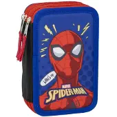 Cerdá 2700001257, Weiches Federmäppchen, Polyester, Mehrfarbig, Abbildung, Reißverschluss, Spiderman