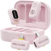 Hollyland - LARK A1 Microphones, with USB-C+ Lightning - Cloud Pink