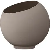 AYTM Globe Pflanzentopf Ø60xH50 Taupe - , Grau, für Schlafzimmer, Aluminium