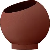 AYTM Globe Pflanzentopf Ø17xH15,4 Ginger Bread - , Braun / Rost, für Schlafzimmer, Aluminium