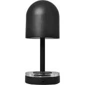 AYTM Akkulampe Luceo, schwarz, Metall, 24 cm, dimmbar, IP44 dimmbar, schwarz, für Wohn- / Esszimmer, Metall, Modern