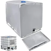Markenlos IBC Tankabdeckung 1000L - Silber
