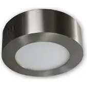 C-Light 6 W - LED Aufbauleuchte 230 V rund - alu gebürstet