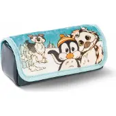 Nici 45750 Mäppchen zum Rollen Pinguin Peppi Eule Aurina Plüsch Winter Adventure