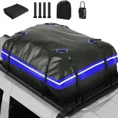 Markenlos Dakkoffer 566 Liter - Wasserfeste, faltbare Dachbox in Blau