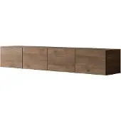Lookway Hängender TV-Schrank COLGANTE NUSSBAUM 200 cm, LED-Beleuchtung