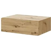 Home24 Hänge-Nachtkommode Kuunga in Eiche Artisan Dekor | Gr.: onesize