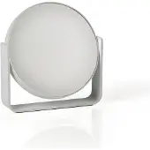 Zone Denmark Tischspiegel Ume, Kosmetikspiegel, Spiegel, 5-fach Vergrößerung, Aluminium Lackiert / Glas, Soft Grey, 28225