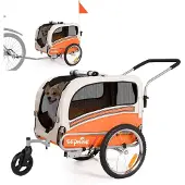 Sepnine 20303B Haustieranhänger, faltbar, wasserdicht, 30KG - Orange