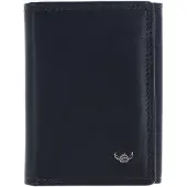 Golden Head Leder Geldbörse Polo RFID Protect Minischeintasche 1011 Marineblau dunkelblau