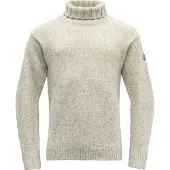 Devold - Nansen Sweater High Neck - Wollpullover Gr M grau
