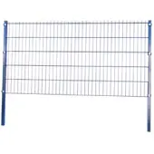 GreenYard Doppelstabmattenzaun Komplett-Set, ca. 103 cm x 10 m - Anthrazit