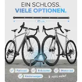 Markenlos Faltbares Fahrradschloss - Sichere Diebstahlsicherung aus gehärtetem Stahl