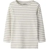 Name It Mini Langarmshirt "NMNBANI LS XSL TOP NOOS" Ringel-Look in toller Rippen-Qualität