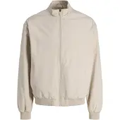 Jack & Jones 12288895_123_L, Bomber, Uni, Erwachsener, Reißverschluss, Polyester, Beige
