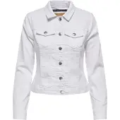 ONLY Jeansjacke "ONLWONDER – Jeansjacke mit Teilungsnähten und Stretch" sehr figurbetont, casual, Denim, Baumwollmischung, Brusttaschen