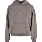 Build Your Brand Acid Washed Oversize Kapuzenpullover