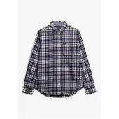 Superdry für Herren. M4011047A Blau-rot kariertes Lumberjack-Hemd (XXL), Lässig, Baumwolle, Langarm