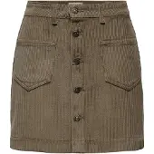 ONLY Cordrock "ONLAMAZING HW CORD SKIRT", Damen, Gr. XL (42), braun (cub), Cord, Obermaterial: 100% Baumwolle, unifarben, mini, Röcke Cordrock, Baumwollmischung