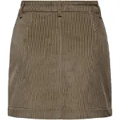 ONLY Cordrock "ONLAMAZING HW CORD SKIRT", Damen, Gr. S (36), braun (cub), Cord, Obermaterial: 100% Baumwolle, unifarben, mini, Röcke Cordrock, Baumwollmischung