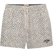 Superdry für Herren. M3010262A Premium Printed 15 Badeanzug off-white (XL), Weiß, Strandbekleidung, Recyceltes Polyester