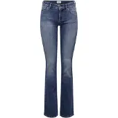 ONLY Bootcut-Jeans "ONLBLUSH – Bootcut-Jeans mit niedriger Leibhöhe und Stretch" Baumwollmischung, bootcut fit