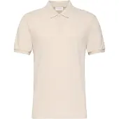 Calvin Klein Herren-Poloshirt Mit Kurzen Ärmeln, Beige