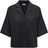 ONLY Hemd Thyra 15267839 Schwarz Regular Fit