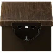 JUNG ME1520KIKLAT SCHUKO Steckdose mit Klappdeckel KI