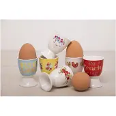 Kitchencraft Porcelain Egg Cup, You Crack Me Up Design, Labelled