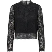 ONLY Bluse New Karo 15276400 Schwarz Regular Fit