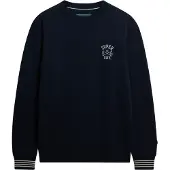 Superdry für Herren. M2014281A Athletic Club Crew Sweatshirt navy (M), Lässig, Baumwolle, Marine