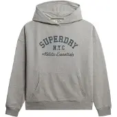 Superdry für Damen. W2012452A Athletic Essentials Relax Sweatshirt grau (L), Lässig, Baumwolle