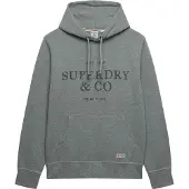 Superdry für Herren. M2014538A Kapuzenpullover ?1954 Company Relaxed? in Grau (S), Lässig, Baumwolle