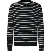 Pepe Jeans für Herren. PM7000010 Andre Stripe navy Pullover (S), Lässig, Baumwolle, Marine