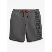 Superdry für Herren. M3010238A Klassischer grauer Badeanzug (S), Strandbekleidung, Recyceltes Polyester, Nachhaltig