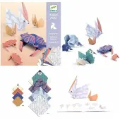 Djeco Kreatives Origami-Spiel: Tierfamilien,