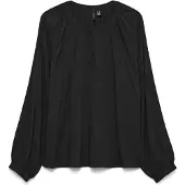 Vero Moda Langarmbluse "VMBELLA LS PLACKET TOP WVN GA NOOS"