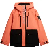 Superdry für Damen. WS110181A Ultimative Freestyle-Skijacke korallenrot (M), Lässig, Sportlich, Polyester, Schnee