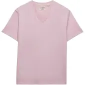 Superdry Classic Cotton Linen Vee Kurzarm-t-shirt Mit V-ausschnitt
