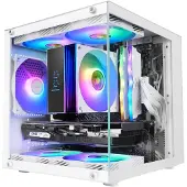 Mars Gaming MC-CUBEW, Mini Tower, Weiß, micro ATX, Mini-ITX, 29,2 mm, 27,6 mm, 28,7 mm