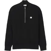 Calvin Klein Jeans Strickpullover Troyerkragen mit Reißverschluss, Regular Fit