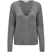 JDY V-Ausschnitt-Pullover "JDYELANORA L/S V-NECK PULLO. KNT NOOS" mit leicht überschnittenen Schultern