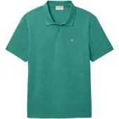 Calvin Klein Jeans Herren Kurzarm-Polo in Grün: Klassische Passform mit Stickerei